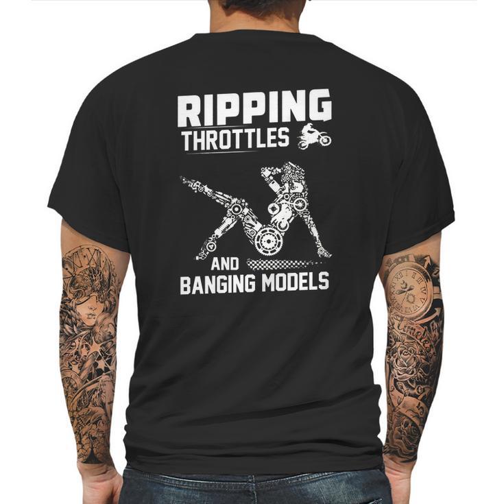 Ripping Throttles And Banging Models T-Shirt Mens Back Print T-shirt