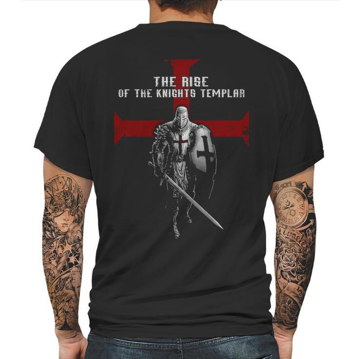 The Rise Of The Knight Templar Mens Back Print T-shirt