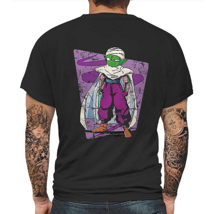 Rivebella New Graphic Goku Saiyan Anime Piccolo Mens Back Print T-shirt