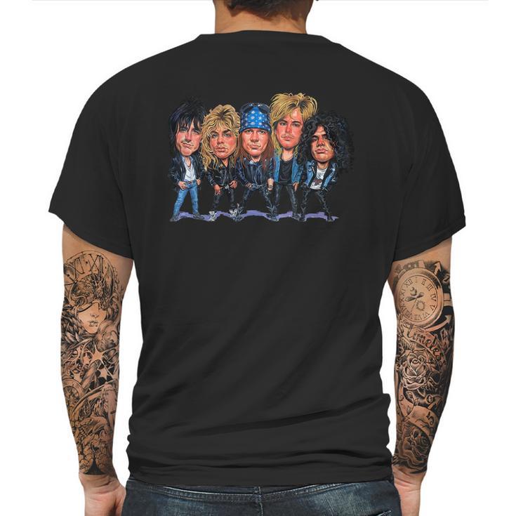 Rock Band Music Band Mens Back Print T-shirt