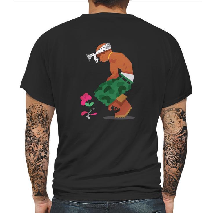 The Rose That Grew From Concrete Tupac Mens Back Print T-shirt