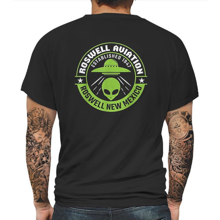 Roswell Aviation Established 1947 Roswell Alien Mens Back Print T-shirt