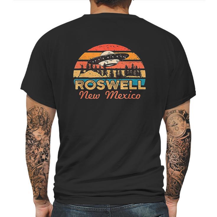 Roswell New Mexico Home Of The Alien Crash Site And Cover Up Mens Back Print T-shirt