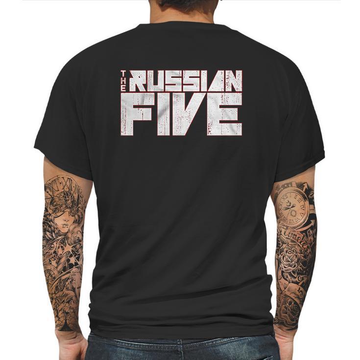 The Russian Five Official Movie  Official Logo Of Red Wings Documentary Mens Back Print T-shirt