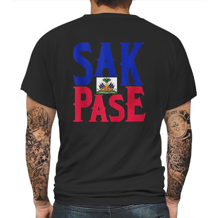 Sak Pase Art  Cute Haitian Creole Pride Mens Back Print T-shirt