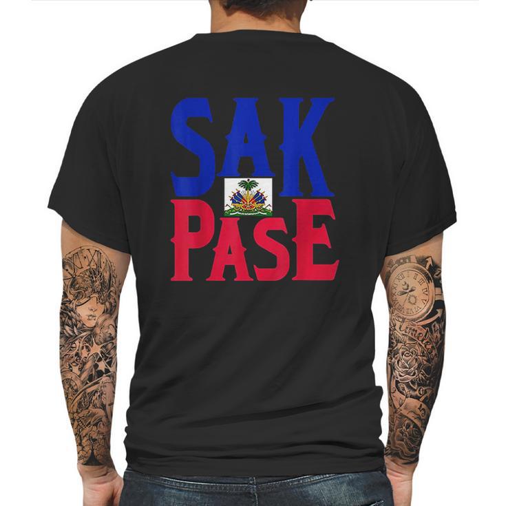 Sak Pase | Cute Haitian Creole Pride Mens Back Print T-shirt