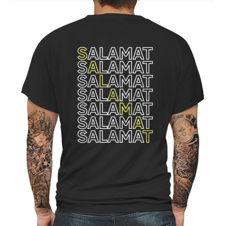 Salamat Filipino Tagalog Pinoy Pinay Mens Back Print T-shirt