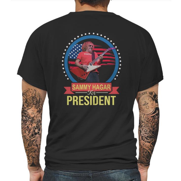 Sammy Hagar For Fresident T-Shirt Mens Back Print T-shirt