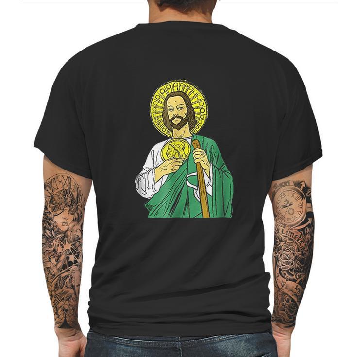 San Judas St Jude Saint Jude Catholic Catolico Mens Back Print T-shirt