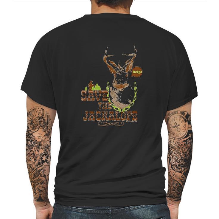 Save The Jackalope Mens Back Print T-shirt