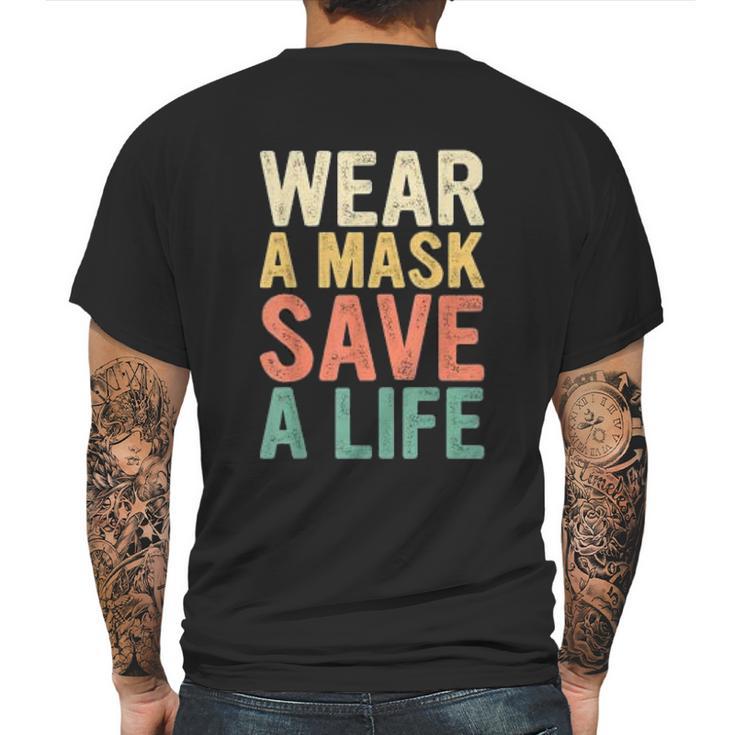 Save A Life Gift For Social Distancing Mens Back Print T-shirt