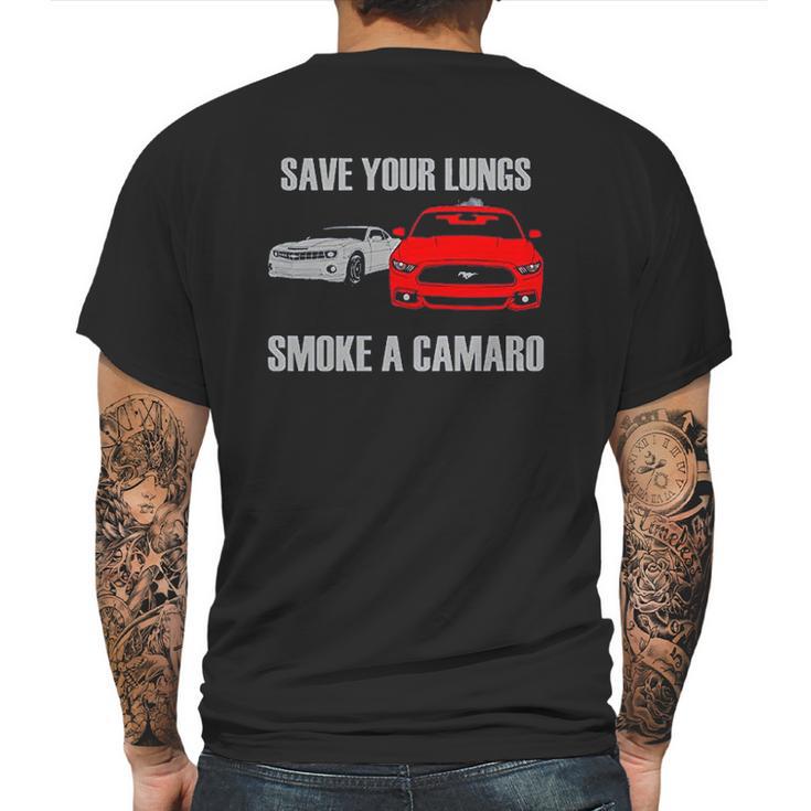 Save Your Lungs A Camaro Mens Back Print T-shirt