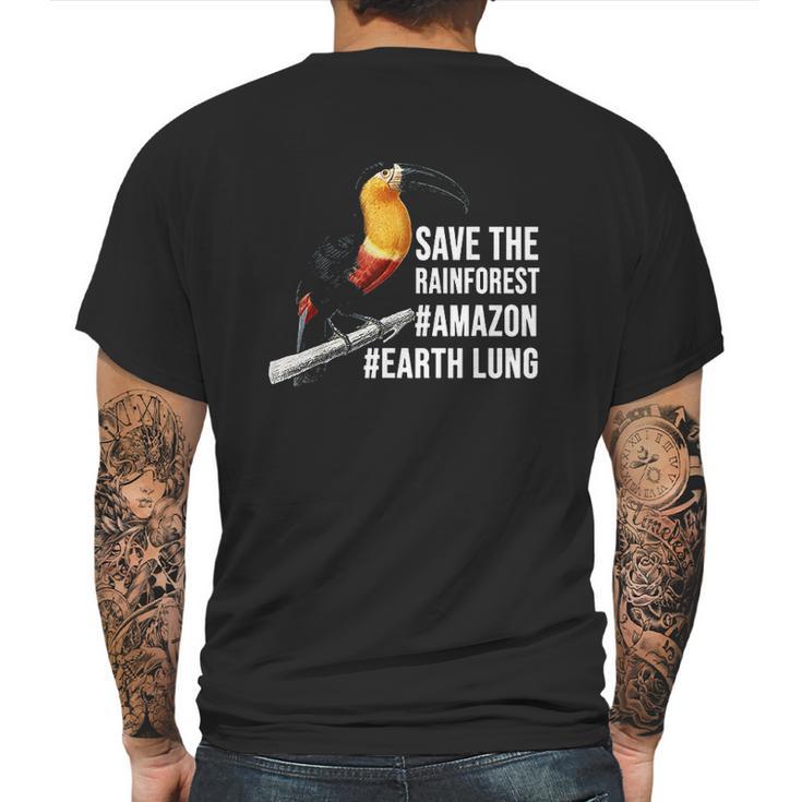 Save The Rainforest Mens Back Print T-shirt