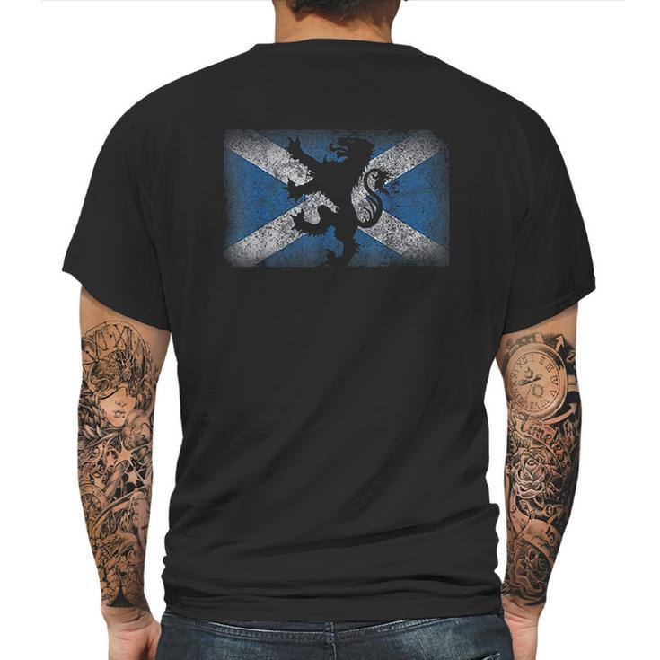 Scotland Flag Lion Rampant Scottish Pride Flag Gift Mens Back Print T-shirt