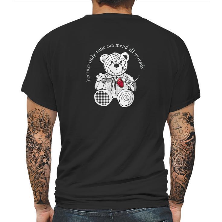 Scp2295 The Bear With A Heart Of Patchwork Scp Mens Back Print T-shirt