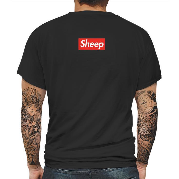 Sheep Box Logo 5 Colors Available Mens Back Print T-shirt