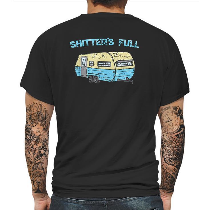 Shitters Full Funny Camping Van Camper Trailer Camp Mens Back Print T-shirt