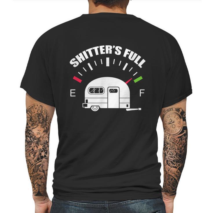 Shitters Full Rv Camping Camper Road Trip Travel Mens Back Print T-shirt