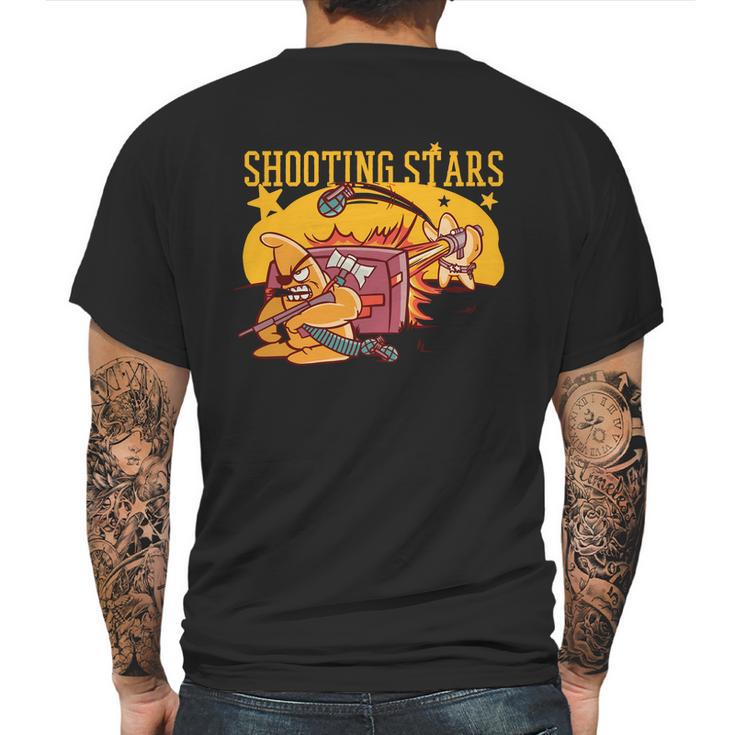 Shooting Stars Pun Mens Back Print T-shirt