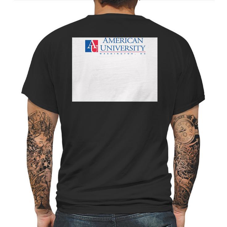 Simple Logo American University 2020 Mens Back Print T-shirt