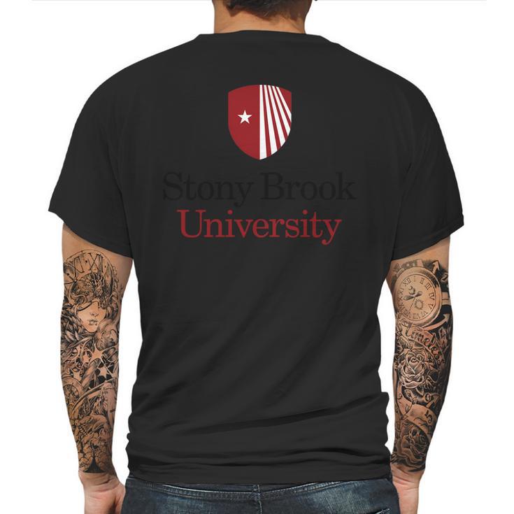 Simple Logo Stony Brook University 2020 Mens Back Print T-shirt