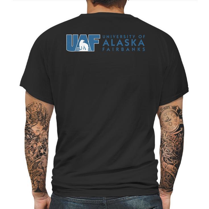 Simple Logo University Of Alaska Fairbanks 2020 Mens Back Print T-shirt