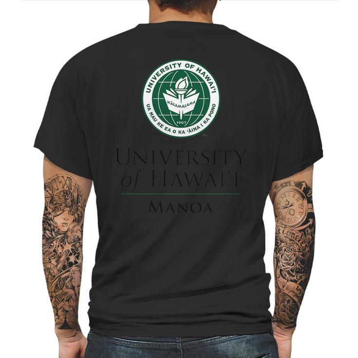 Simple Logo University Of Hawaii Manoa 2020 Mens Back Print T-shirt