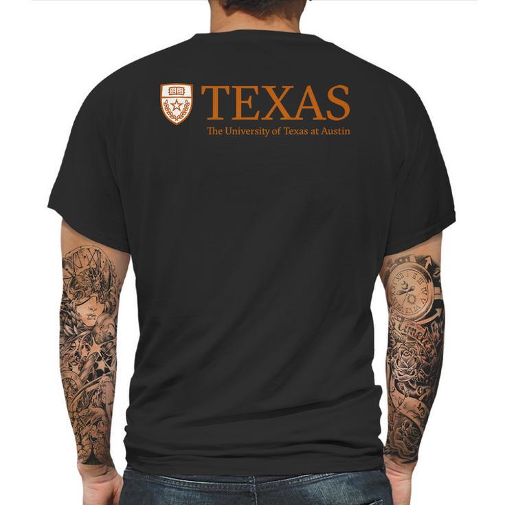 Simple Logo University Of Texas Austin 2020 Mens Back Print T-shirt