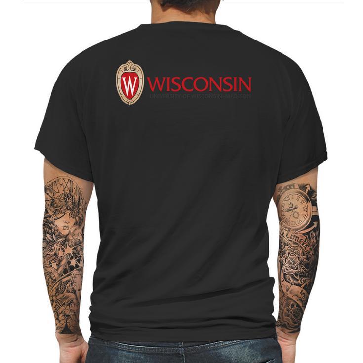 Simple Logo University Of Wisconsin Madison 2020 Mens Back Print T-shirt