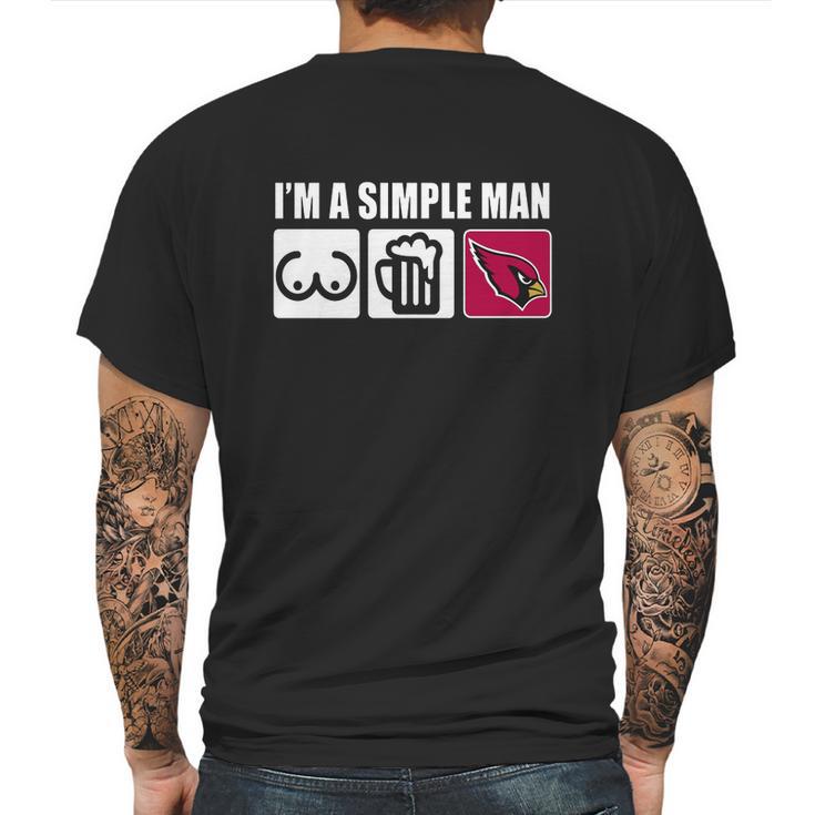 A Simple Man Mens Back Print T-shirt