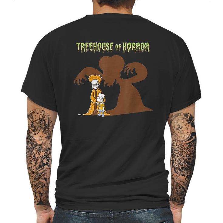 The Simpsons Treehouse Of Horror Dracula Burns And Bart Mens Back Print T-shirt