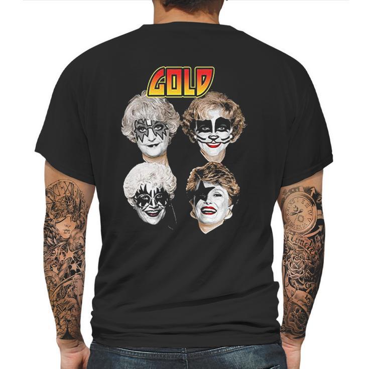 Sitcom Kiss Golden Girls Rock Music Parody Funny Mashup Serie Tv Funny Mens Back Print T-shirt