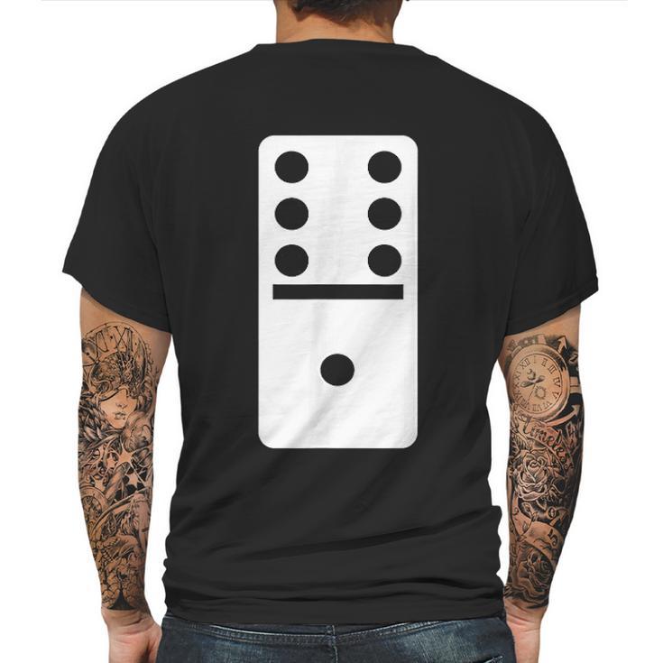 Six One Dominoes Halloween Costume Domino Game Mens Back Print T-shirt