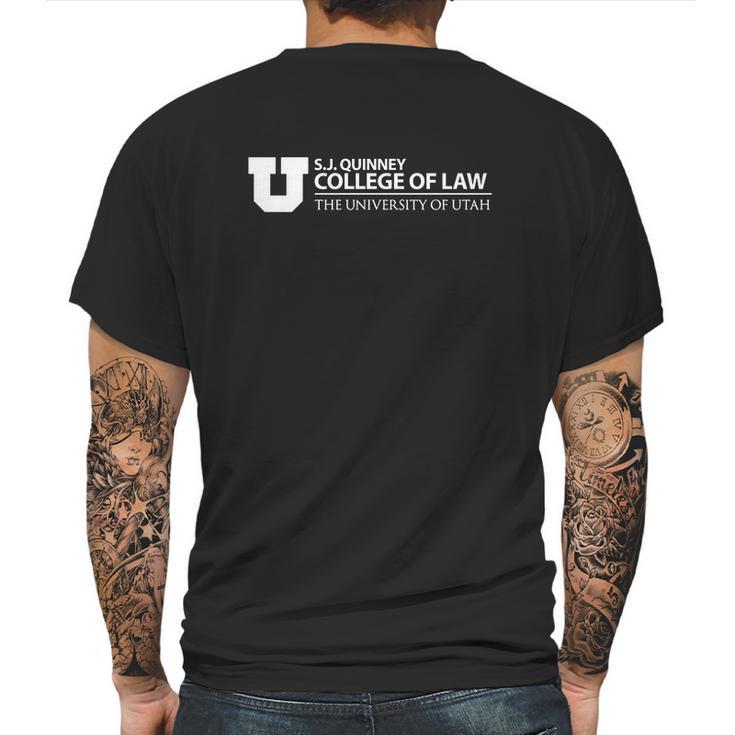 Sj Quinney College Of Law University Of Utah Mens Back Print T-shirt