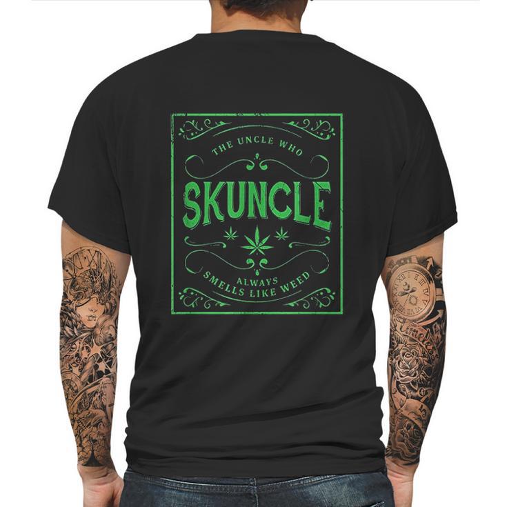 Skuncle Green Marijuana Uncle Mens Back Print T-shirt