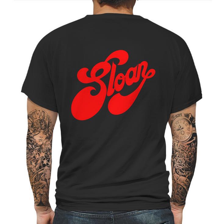 Sloan Band Logo Red Mens Back Print T-shirt