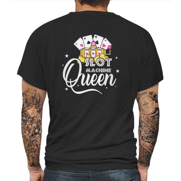 Slot Machine Queen Mens Back Print T-shirt