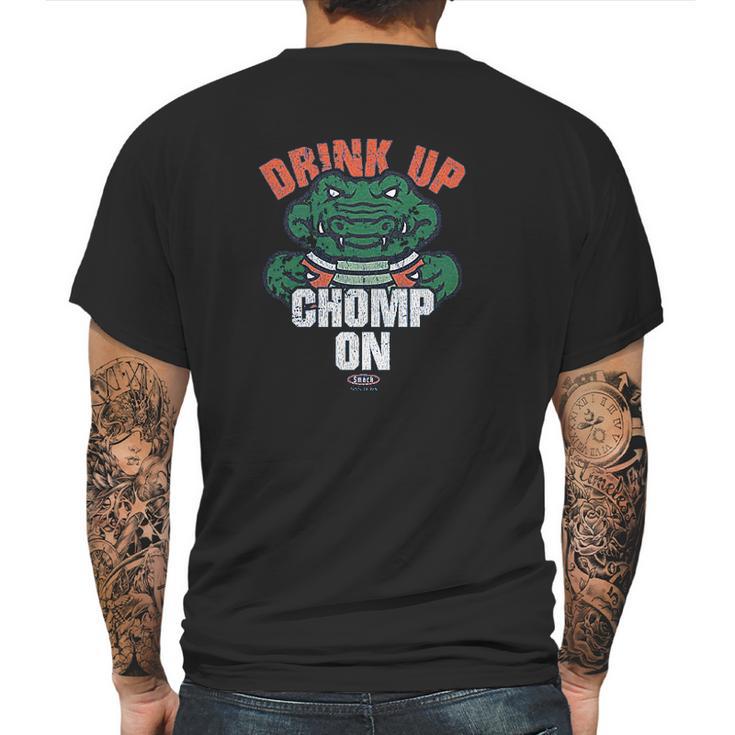 Smack Apparel Florida Football Fans Drink Up Chomp On Mens Back Print T-shirt