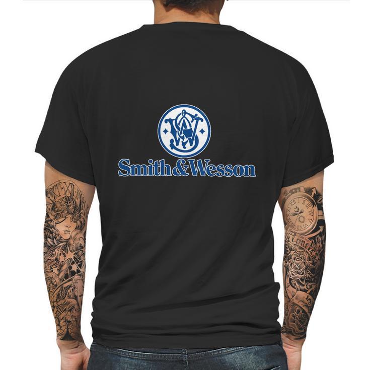 Smith Wesson Guns Mens Back Print T-shirt