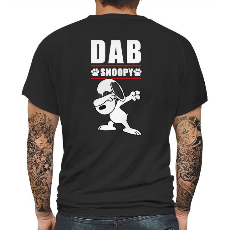 Snoopy Dab Mens Back Print T-shirt