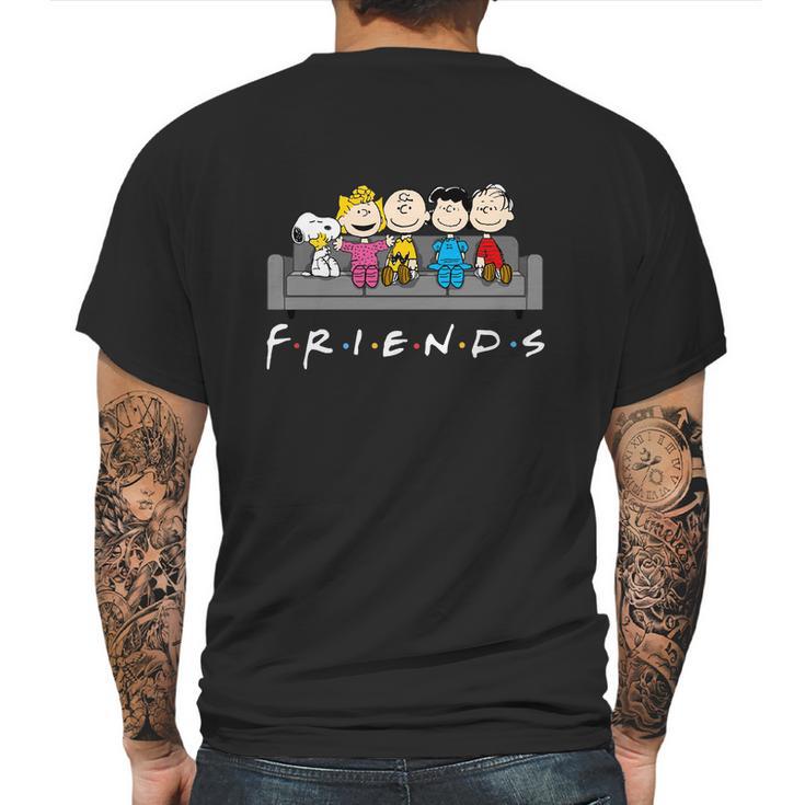 Snoopy Friends Tv Show Mens Back Print T-shirt