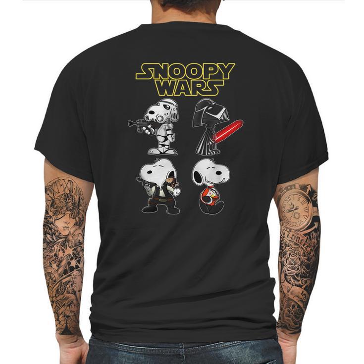 Snoopy War Mens Back Print T-shirt