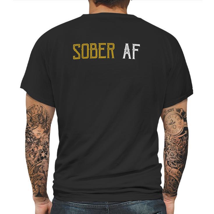 Sober Af Since 2021 Mens Back Print T-shirt