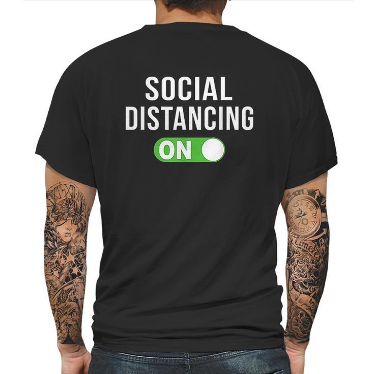 Social Distancing Mode On Mens Back Print T-shirt