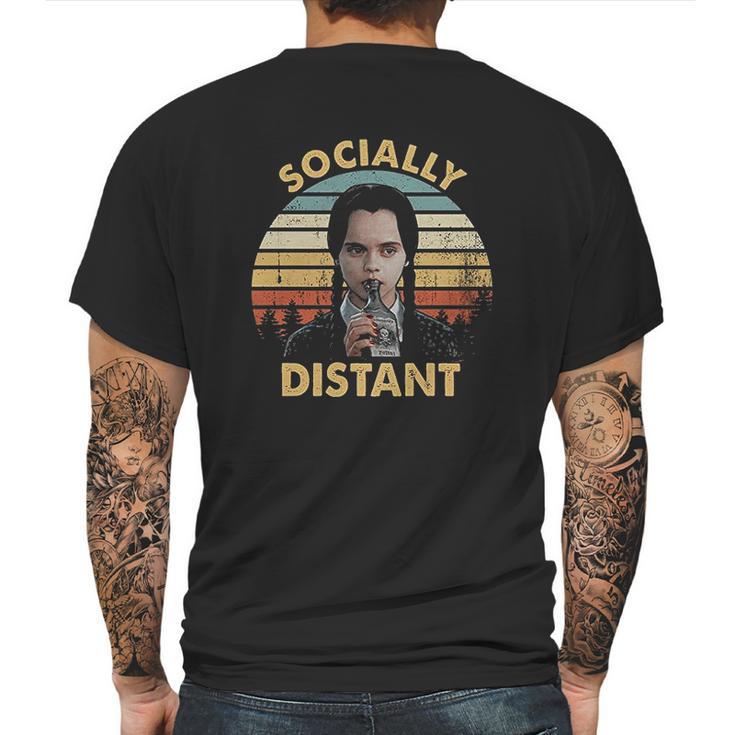 Socially Distant Vintage Mens Back Print T-shirt