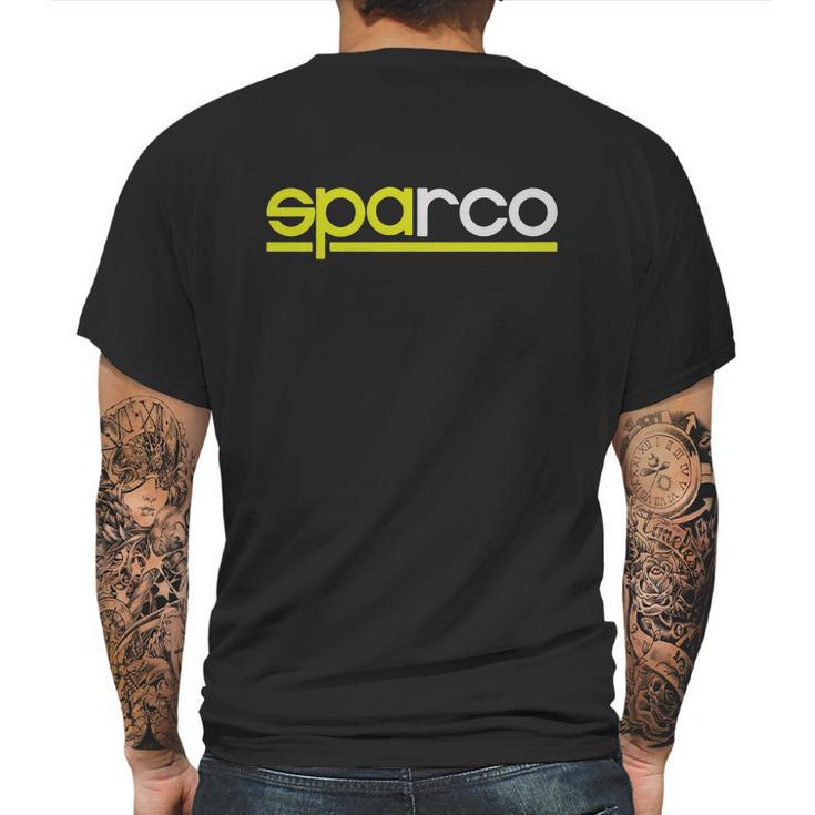 Sparco Car Accesories Customs Logo Hoodie Mens Back Print T-shirt