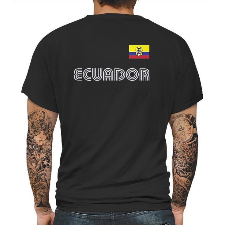 Spiritforged Apparel Ecuador Soccer Jersey Mens Back Print T-shirt