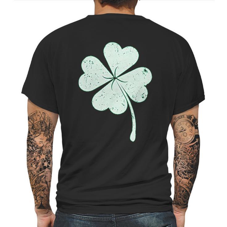 St Patricks Day Lucky Charm Clover Youth Kids Mens Back Print T-shirt