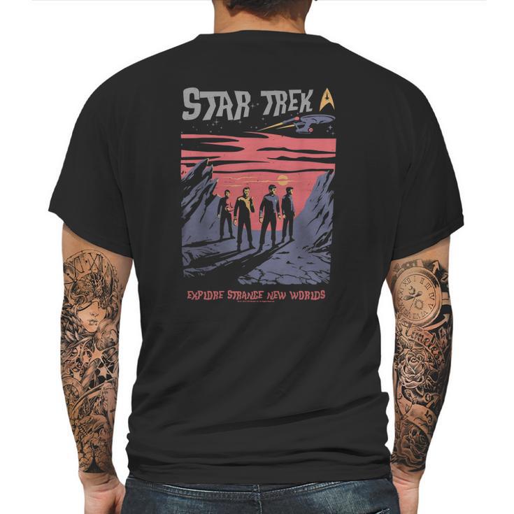 Star Trek Explore Strange New Worlds  Art Graphic T-Shirt Mens Back Print T-shirt