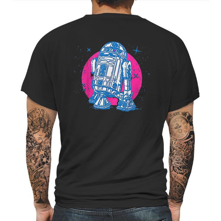 Star Wars R2-D2 Vintage Neon Retro Sparkly Badge Mens Back Print T-shirt